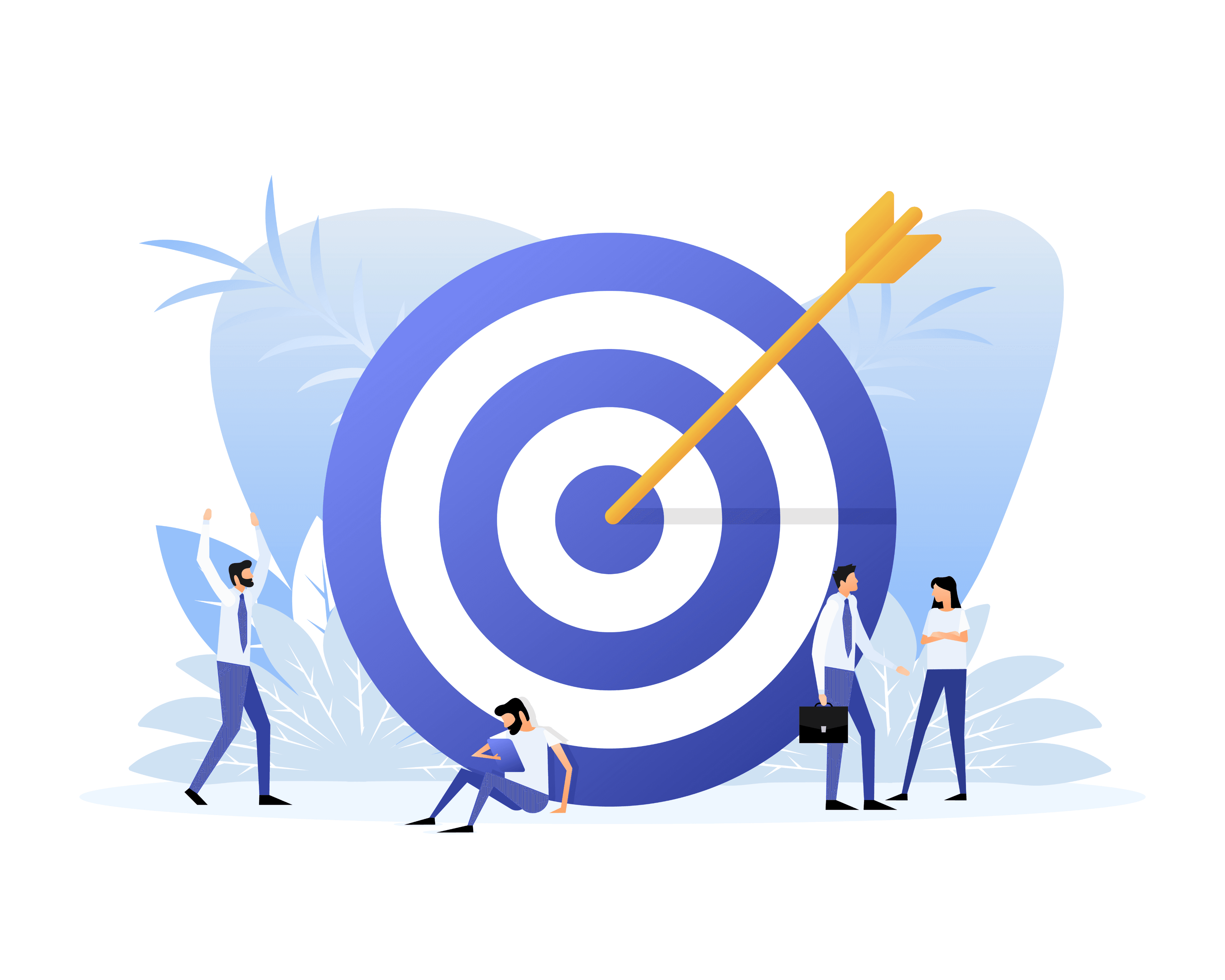 Target illustration representing mission