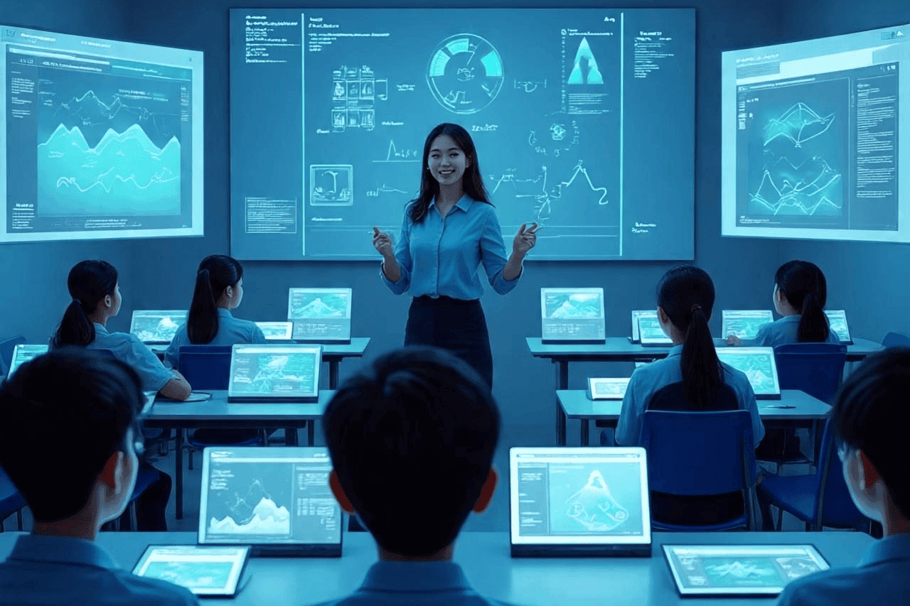Adaptive Learning Engine Illustration
