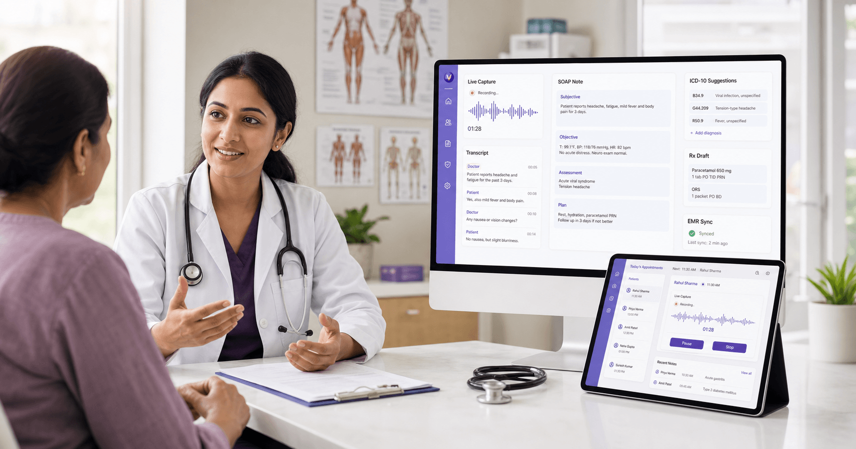 Ambient Clinical Scribe & Medical NLP