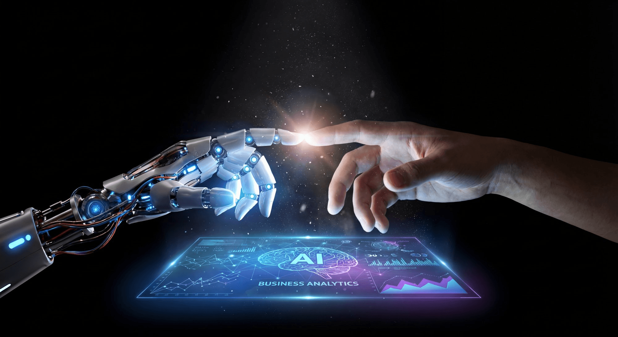 AI Consulting Hands Illustration