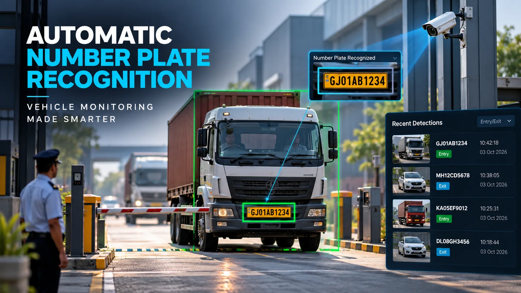 Automatic Number Plate Recognition (ANPR): Real-Time Vehicle Monitoring & Identification.